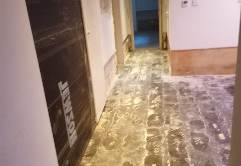 Strip-out after water damage in Central London