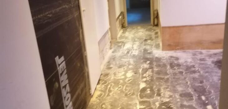 Strip-out after water damage in Central London